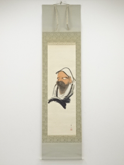 JAPANESE HANGING SCROLL / HAND PAINTED / DARUMA / ARTISTS WORK